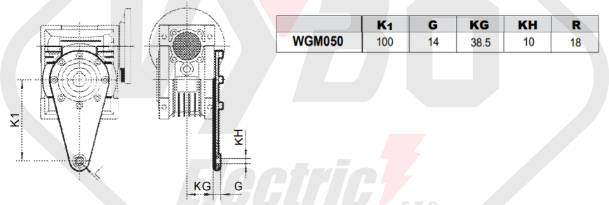 torzné rameno prevodovky wgm050