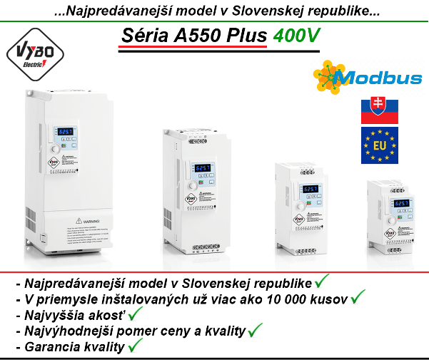 frekvenčné meniče 400V